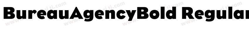 BureauAgencyBold Regular字体转换